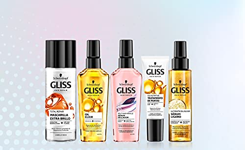 GLISS - Oil Elixir, 75 ml, Todo tipo de cabello, Nutrición, suavidad y brillo, Embellece el cabello sin engrasar