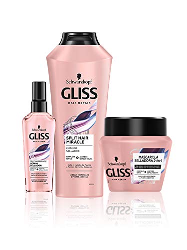 Gliss - Sérum Sellador para pelo abierto y encrespado - Split Hair Miracle - 6uds de 75ml (450ml) – Gama Selladora