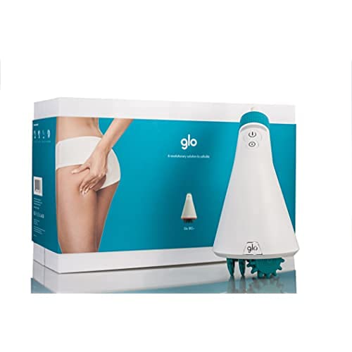 glo Masajeador Celulitis con Terapia Infrarrojos - Glo910+, Eficaz en el Tratamiento Anticelulítico en Piernas, Gluteos, Brazos y Abdomen, Proporciona Drenaje y Exfoliación, Blanco