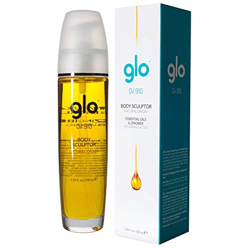 Glo OIL910 - Aceite Corporal Anticelulítico con Acción Hidratante, Drenante, Quemagrasas y Reafirmante | 6 aceites esenciales 100% oleosa, sin agua