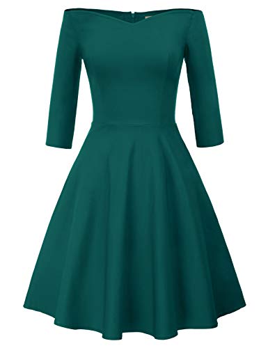 GRACE KARIN Mujer Vestido Elegante Años 50 Vestido de Mujeres Rockabilly Clásico L CL010823-7