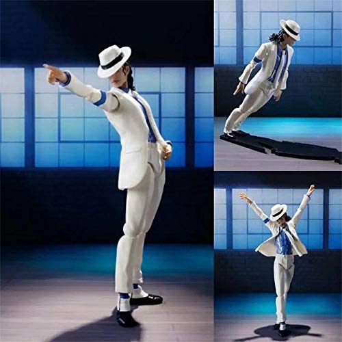 GUANGHHAO MJ Michael Jackson Anime Figura Figma 14cm-Figurita DecoracióN Adornos Coleccionables Juguete Animaciones Modelo De Personaje