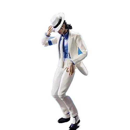 GUANGHHAO MJ Michael Jackson Anime Figura Figma 14cm-Figurita DecoracióN Adornos Coleccionables Juguete Animaciones Modelo De Personaje