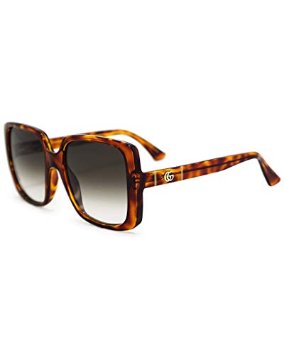 Gucci Gafas de Sol GG0632S Havana/Brown Shaded 56/20/145 mujer