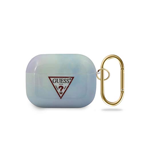 Guess GUACAPTPUMCGC02 Tie & Dye Collection - Funda Protectora para Base de Carga para Auriculares inalámbricos AirPods Pro, Color Azul