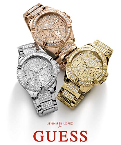 Guess Reloj Analógico para Mujer de Cuarzo con Correa en Acero Inoxidable W1156L2