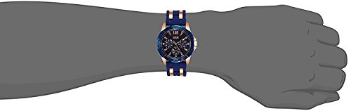 Guess W0366G4 - Reloj de pulsera para hombre, color azul / rosa oro