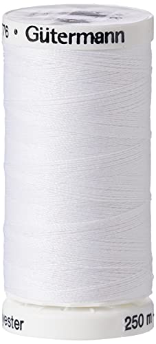 Gutermann Sew-All de Hilo, poliéster, Blanco, 250 m