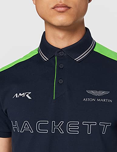 Hackett London Amr Tour Camiseta Tipo Polo, Azul Marino, XXXL para Hombre