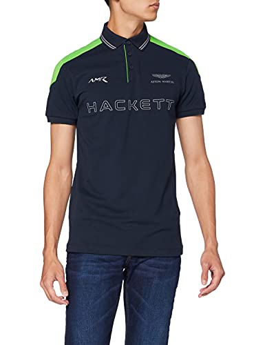 Hackett London Amr Tour Camiseta Tipo Polo, Azul Marino, XXXL para Hombre