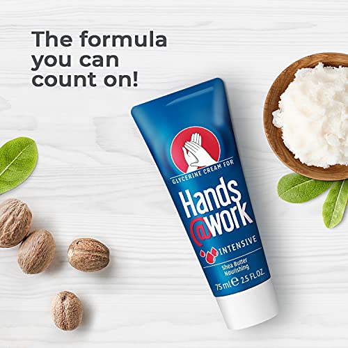 Hands @ Work - Fórmula intensiva - Crema nutritiva de manos con glicerina para Hands@Work. Regenera la piel extremadamente seca y agrietada y mantiene su elasticidad - 75 ml