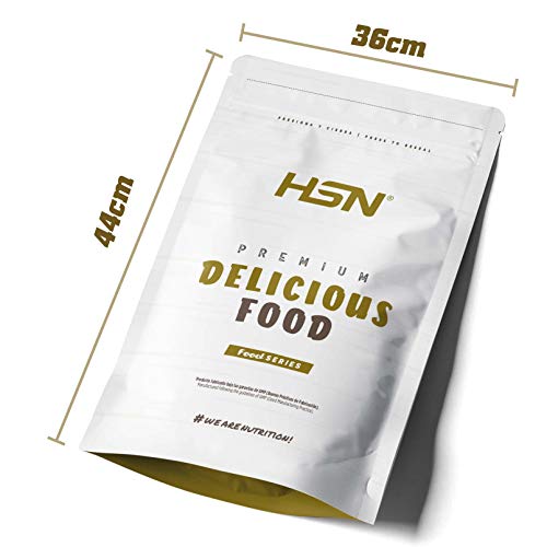 Harina de Avena de Sabores de HSN | Vainilla 3Kg = 60 Tomas | Instant Oatmeal | Ideal para Batidos, Tortitas de Avena y Claras | Sin Azúcares añadidos