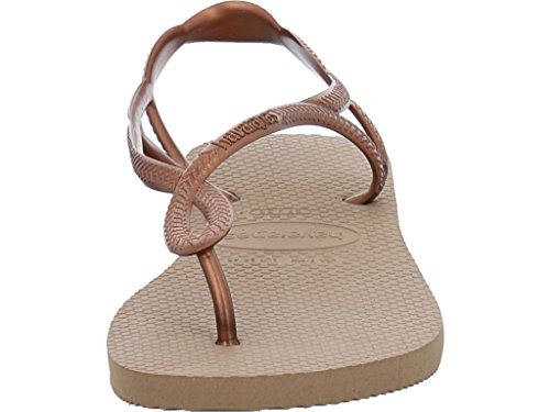 Havaianas Luna, Sandalias, para Mujer, Oro Rosa / Oro Rosa, 41/42 EU