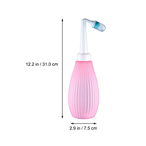 HEALLILY 400Ml Limpiador Vaginal de La Ducha Vaginal Kit de Limpieza de La Vagina Vaginal Reutilizable Manual Enemas de Presión para La Ducha de Café Agua Limpieza de Colones