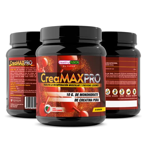 Healthy Fusion Creatina microfiltrada, vitamina B6, Pura Creatina, Mejor resistencia física, Ayuda al crecimiento muscular, Absorción rápida y completa, Sabor Sandía, 30 dosis por bote