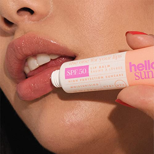 hello sunday | Bálsamo labial hidratante enriquecido con manteca de karité SPF 50, 50 ml