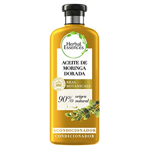 Herbal Essences bio:renew Acondicionador para un pelo suave, Aceite de Moringa Dorada 400ml, con ph neutro e ingredientes naturales