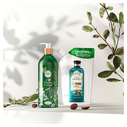 Herbal Essences Champú Recarga Ecológica Recambio Con Un 60% Menos Plástico Con Aceite De Argán De Marruecos Repara, 480 ml