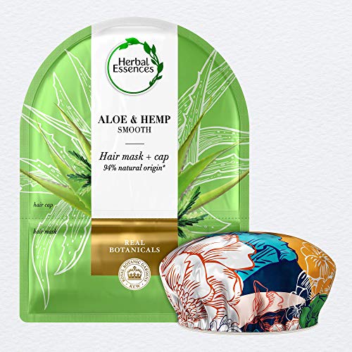 Herbal Essences Mascarilla Capilar + Gorro 20 ml Suavidad Aloe + Hemp, en Colaboración con el Real Jardín Botánico de KEW