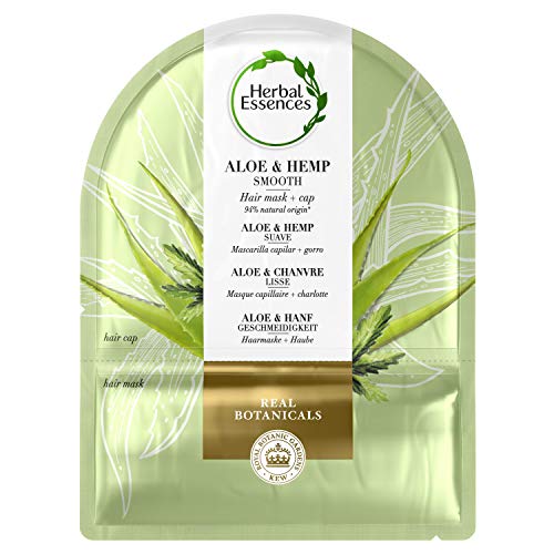 Herbal Essences Mascarilla Capilar + Gorro 20 ml Suavidad Aloe + Hemp, en Colaboración con el Real Jardín Botánico de KEW