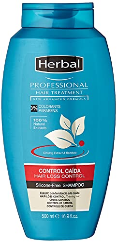 Herbal Professional Treatment Hair Loss Control Champú - 500 ml - [paquete de 3]