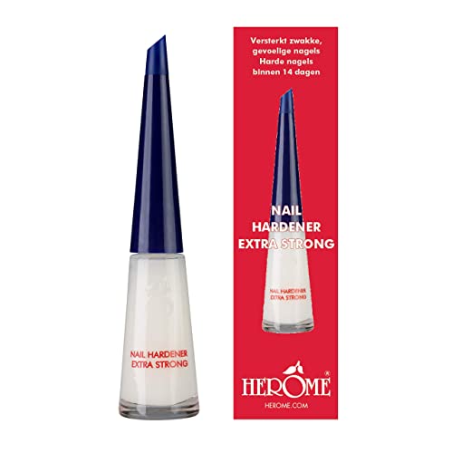 Herome - Fortalecedor de Uñas Extra Strong 10ml | Esmalte Endurecedor de Uñas, para un Crecimiento Fuerte y Rápido, Tratamiento de Uñas