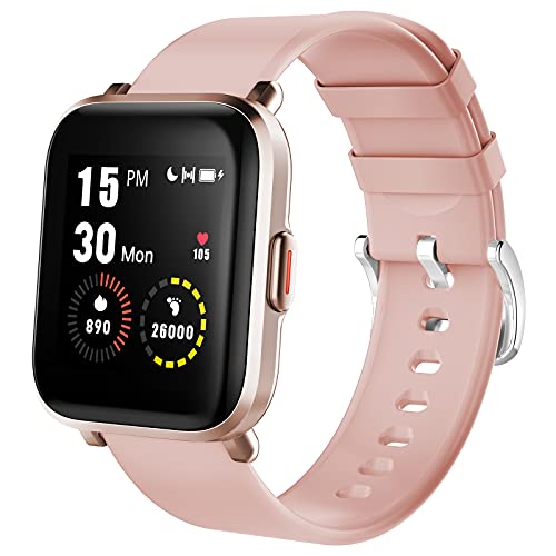 Holabuy Smartwatch,Reloj Inteligente con Pulsómetro,Monitor de Sueño,Calorías,18 Modos Reloj Deportivo,Pulsera Actividad Impermeable IP68 para Mujer Hombre Niños para Android iOS