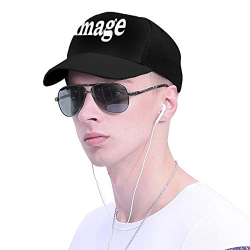 hyg03j4 Sombrero de Vaquero de papá Vintage para Hombre Gorra de béisbol Ajustable Labios de Maquillaje a Rayas Gorra Snapback