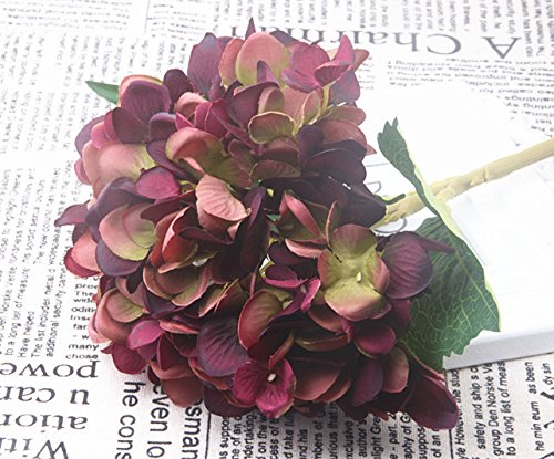 IHRKleid Flor artificial (Hortensia), decoración para boda, 4, 47cm