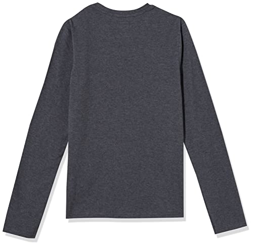 IKKS Junior tee-Shirt Manches Longues Camiseta, Gris chiné Anthracite, 14 ANS para Niños