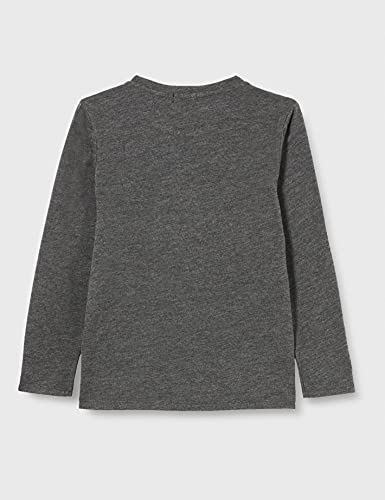 IKKS Junior tee-Shirt Manches Longues Camiseta, Gris chiné Anthracite, 14 ANS para Niños