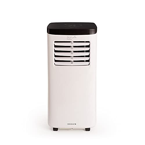 IKOHS SILKAIR HOME - Aire Acondicionado Portátil, 7000BTU, 1800 Frigorías, Con 3 Modos de Aire Acondicionado, Ventilador, y Deshumidificador hasta 17 L/día, Muy Silencioso, Incluye Mando