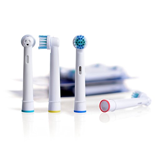 IM77R 4 Recambios Cepillo Electrico Compatible con Braun Oral b Vitaly Precision Clean, White Clean, Sensitive Clean,Proffesional Care, EB-17A / SB-17A / EB17-P (1 Kits x 4 Cepillos)