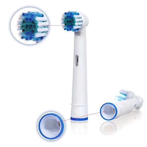 IM77R 4 Recambios Cepillo Electrico Compatible con Braun Oral b Vitaly Precision Clean, White Clean, Sensitive Clean,Proffesional Care, EB-17A / SB-17A / EB17-P (1 Kits x 4 Cepillos)