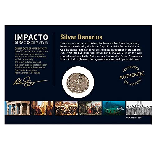 IMPACTO COLECCIONABLES Moneda Antigua Originale. El Dinero de Roma. Los Denarios de Plata del Imperio Romano