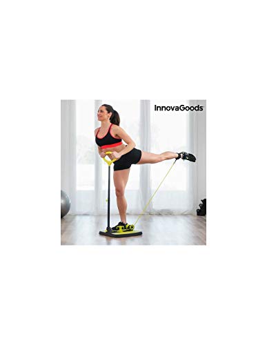 InnovaGoods IG117209 Plataforma de Fitness, Unisex Adulto, Negro/Amarillo, Talla Única