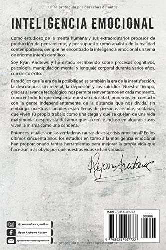 INTELIGENCIA EMOCIONAL: Domina la ansiedad y el estrés aumentando la autoestima y la positividad con 7 reglas simples que te permitirán tener una vida feliz