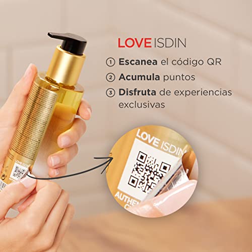 Isdinceutics Essential Cleansing, Aceite Limpiador Facial Suave Y Ligero De Textura Oil-to-milk Con 85% De Ingredientes De Origen Natural, 200 Mililitro