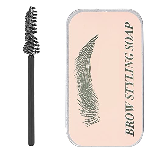 Jabón para cejas, Bálsamo fijador transparente para cejas, Pomada moldeadora de cejas de larga duración, Cera moldeadora de cejas a prueba de manchas para salón de belleza y uso doméstico, 10 g