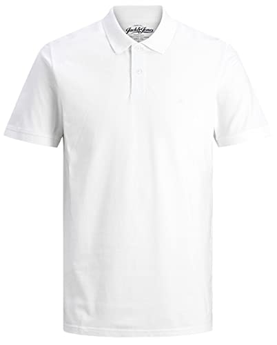 JACK & JONES Jjebasic Polo SS Noos, Blanco (White), XXL para Hombre