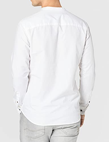 Jack & Jones Jprblasummer-Camiseta de Manga Corta (Talla L/S) Larga, Blanco/Ajuste: Slim fit, M para Hombre