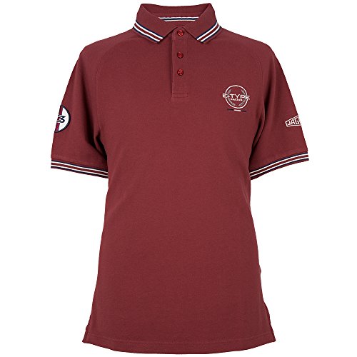 JAGUAR Heritage - Polo para Hombre, Hombre, 50JDPM703RDF, Rojo, X-Large