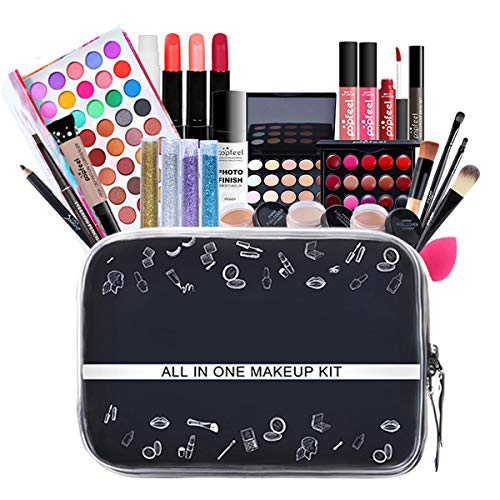 JasCherry 30 Piezas Todo en uno Juego de Maquillaje Completo Set Mujeres Estuche de Maquillaje Paleta Vacaciones Kit - Cosmético de Belleza Juego de Regalos pour Cara y Labio Make-up #10