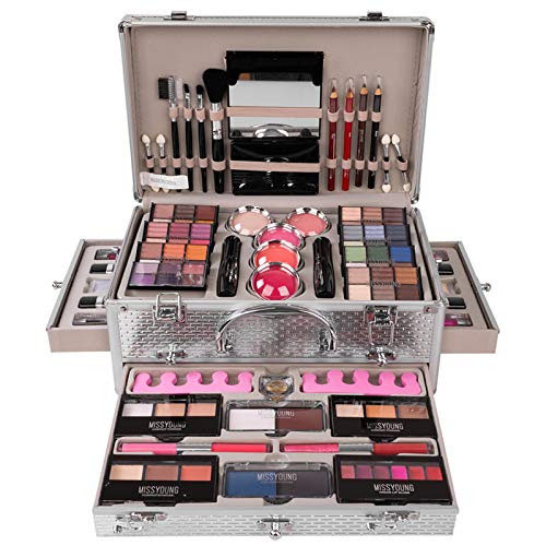 JasCherry Juego de Maquillaje Set Estuche de Maquillaje Paleta Kit Completo Caja con Sombras de ojos, Rubor, Brillo labios - Belleza Profesional Cosmético de Caja Belleza Juego de Regalos #1