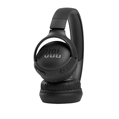 JBL TUNE 510BT – Auriculares inalámbricos on-ear con tecnología Bluetooth, ligeros, cómodos y plegables, hasta 40h de batería, Siri y Asistente de Google, con conexión multipunto, negro