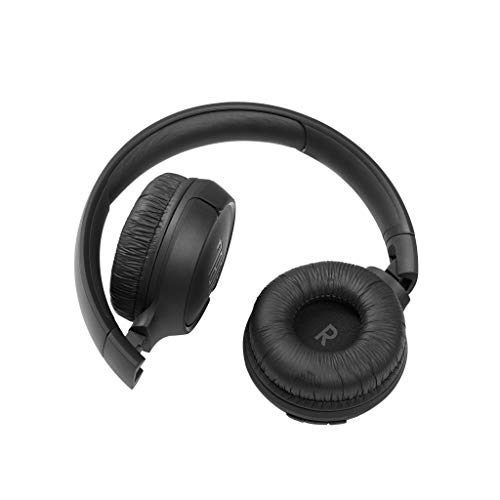 JBL TUNE 510BT – Auriculares inalámbricos on-ear con tecnología Bluetooth, ligeros, cómodos y plegables, hasta 40h de batería, Siri y Asistente de Google, con conexión multipunto, negro