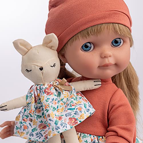 JC Toys | Muñeca Chloe Nature Collection | Muñeca de 38 cms con Pelo Rubio Largo | Vestido Multi Pieza Fashion | Cuerpo de Vinilo (32000)