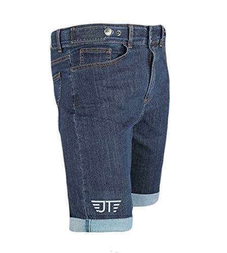 Jeanstrack Soho Pantalón Corto de Ciclismo Urbano, Unisex Adulto, Rinse, S