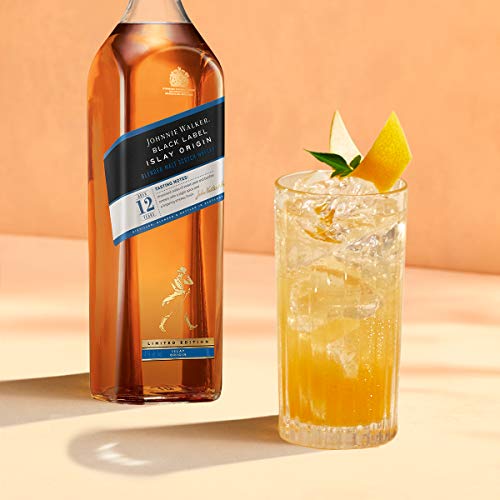 Johnnie Walker - Black Label Islay Origin, Blended Scotch Whisky, Edición Limitada - 1000 ml