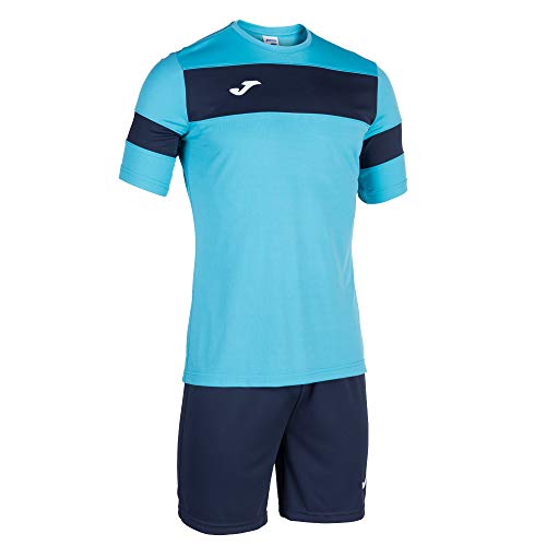 Joma Academy II M/Corta Traje de Entrenamiento, Hombre, Turquesa Fluor-Marino